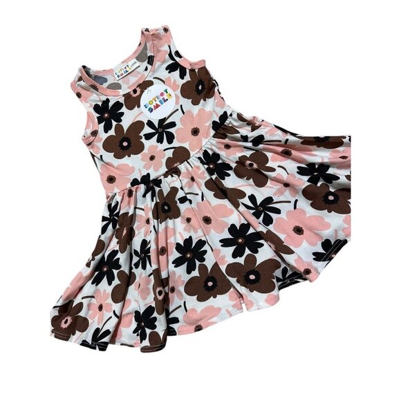 Dot Dot Smile Baby Girl Size 12/24M Floral Tank Twirl Dress Attached Brief NWT - Picture 2 of 9